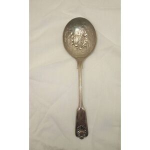 Vintage Sheffield England ,  William Adams serving spoon silver plated